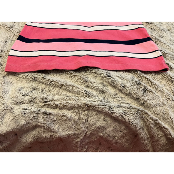 Vintage Tommy Hilfiger Y2K Striped V-Neck T-Shirt Womens Size M Pink Navy EUC - Picture 7 of 14